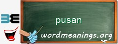 WordMeaning blackboard for pusan